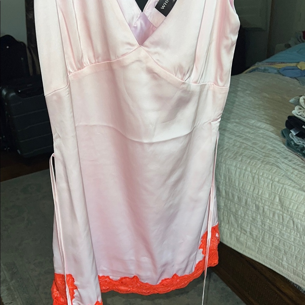 White Fox Boutique Red and Pink Mini Dress